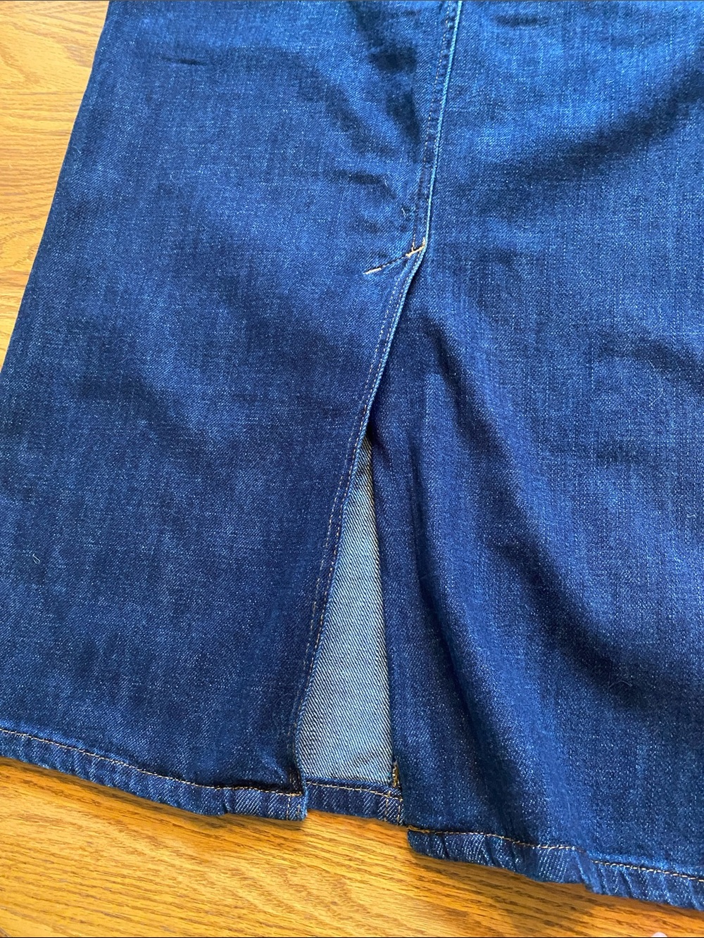Ralph Lauren Deep Blue Denim Womens Jean Skirt - Picture 7 of 12